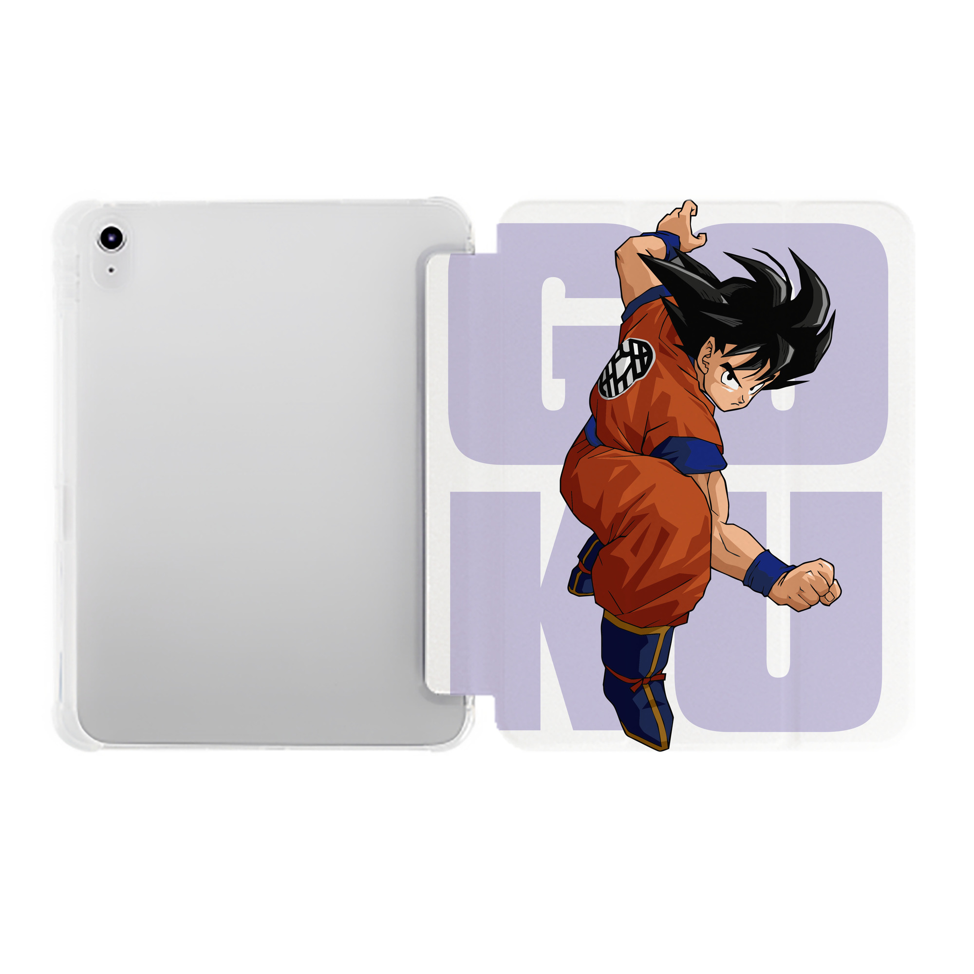 （画像用） ドラゴンボール 孫悟空（そん ごくう）Son Goku カカロット DRAGON BALL Kakarotto IPad ケース ペン収納付き 三つ折りスタンド PUレザー×シリコン 対応機種9.5/10.5/10.9インチ